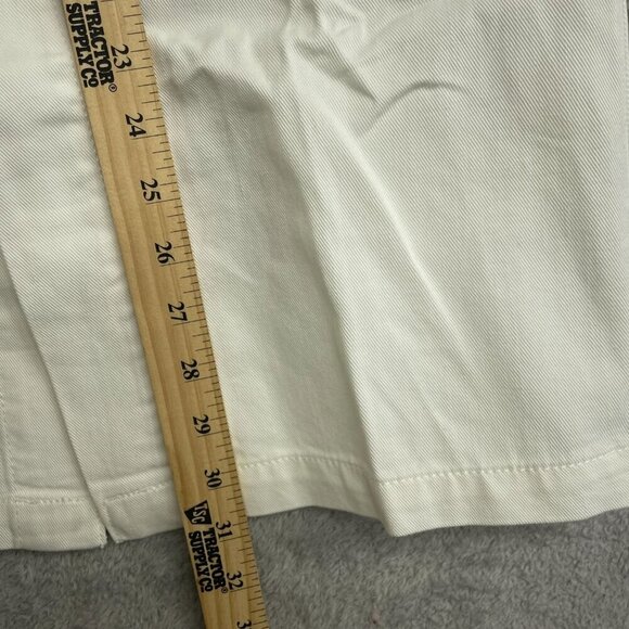 NEW Wrangler White Denim Midi Skirt Women's Size 8 Button Front - Picture 6 of 13